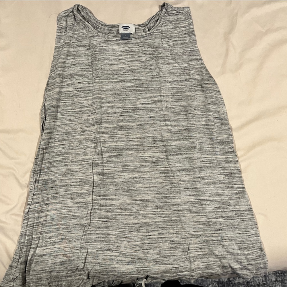 Grey Flowy Tank Top